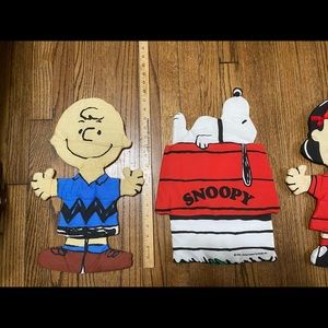 Classic Vintage “Peanuts” wall hangings. These are one of a kind!